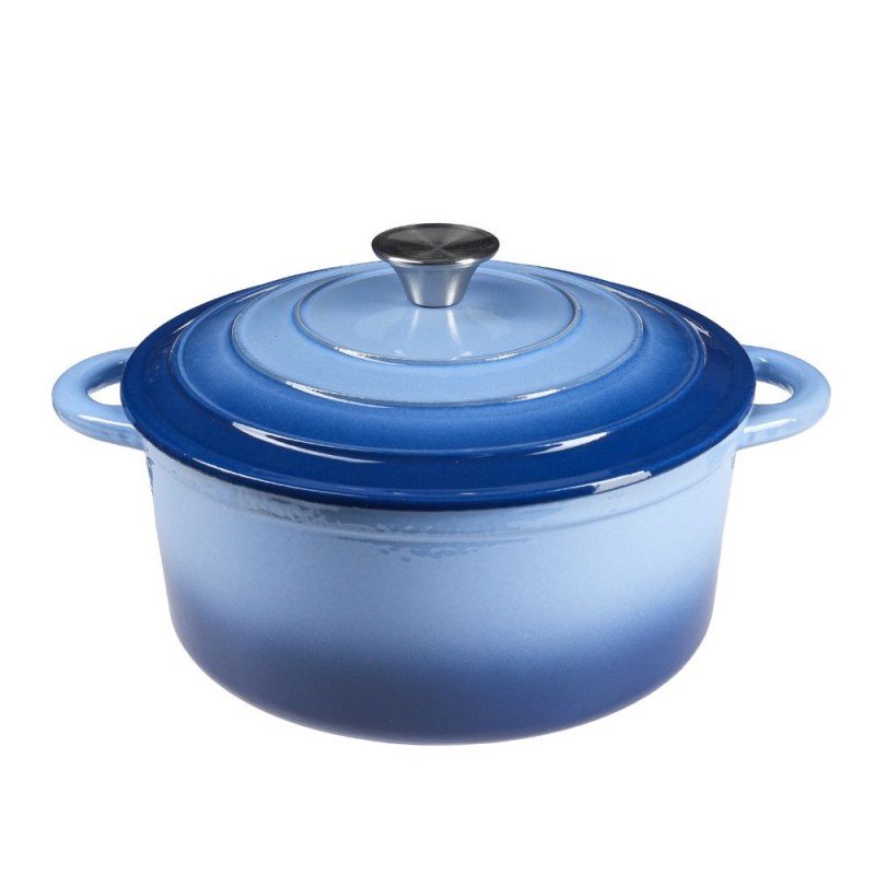 Емайлирана чугунена тенджера, Blue, Ф22 - Сравняване на продукти